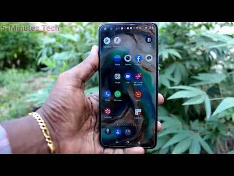 How to hide front camera display area in Oneplus Nord