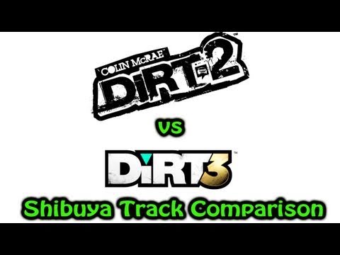DiRT 2 vs DiRT 3 - Shibuya Track Comparison