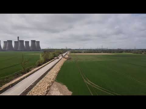 Drone footage - A19 Road repairs update 11/05/21