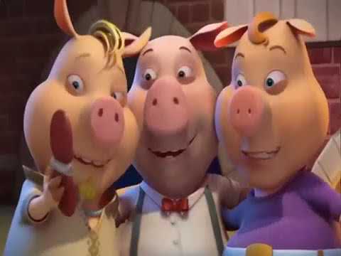 3 Porcusori Si Un Pui De Lup   Desen animat in limba Romana