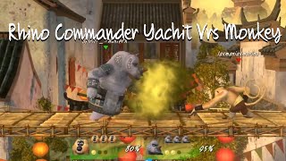 " Rhino Commander Yachir  Vrs Monkey " Kung Fu Panda Showdown of Legendary Legends