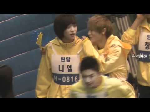 [FANCAM] 120108 NIEL and LJOE moment(s) at Idol Sports