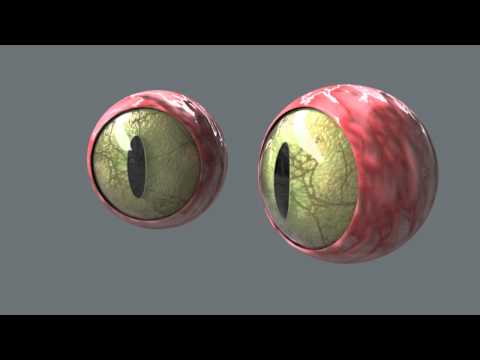 Animated 3D Evil Cat's Eyes
