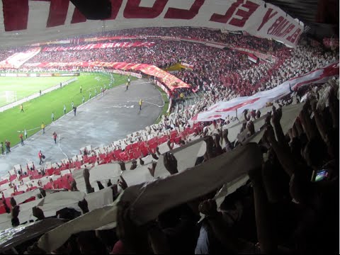 IND. SANTA FE 3 Colo-Colo 1 Libertadores 2015 | SALIDA - TIFO
