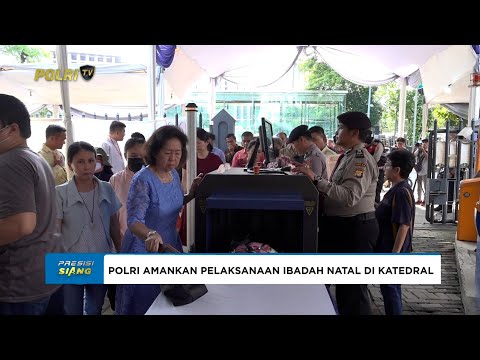 POLRI SIAGAKAN 203 PERSONEL AMANKAN IBADAH NATAL 2025 DI GEREJA KATEDRAL