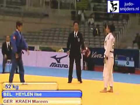 Judo 2009 Rio de Janeiro: Heylen (BEL) - Kraeh (GER) [-52kg].