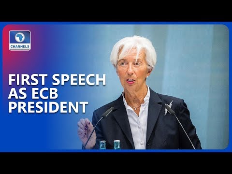 Lagarde To Render First Speech As ECB President