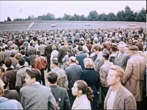 Gigantisches Berlin - AVUS - schnellste Rennstrecke der Welt Nordkurve in Farbe 1950er 1960er