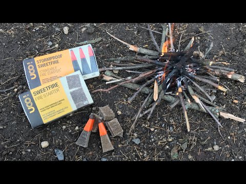 UCO Sweetfire Storm-proof Fire Starter: Eco-Friendly, Made From Sugar Cane - Cool For Bushcrafting