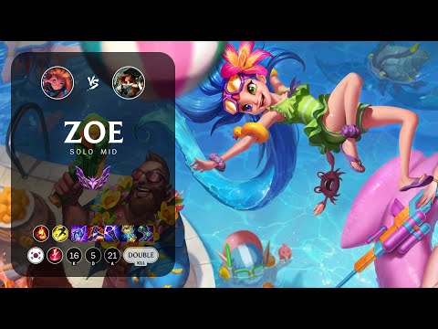 Zoe Mid vs Miss Fortune - KR Master Patch 13.10