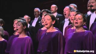 The Gustaf Sjökvist Chamber Choir performs Anthem and Kärlekens Tid at the Nobel Banquet 2015