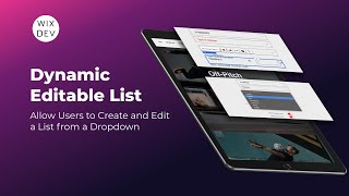 Dynamic Editable List | Wix Velo | Wix Dev