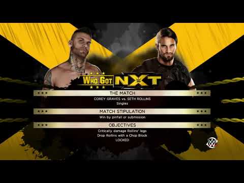 WWE 2K15 - Match #1 - Corey Graves vs Seth Rollins [Who Got NXT] (1080p)