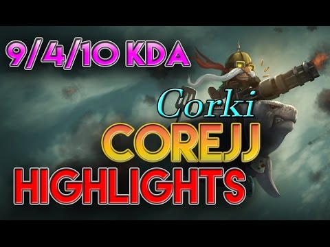 SSG CoreJJ - Corki ADC vs Ezreal - Highlights