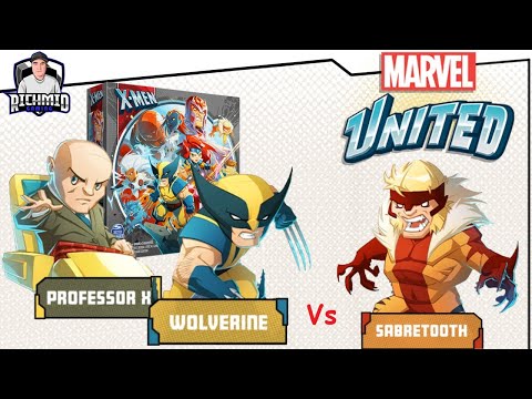 Marvel United: X-Men - How to Play and Core Box vs Sabretooth Full playthrough