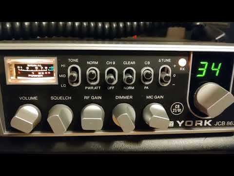 Listening to a group QSO via a York JCB 863 UK CB Radio