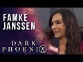 Famke Janssen chooses between Wolverine and Cyclops at the X-Men: Dark Phoenix Premiere