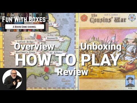 The Cousins’ War Board Game | Unboxing, How to Play & Review | Surprised Stare Games