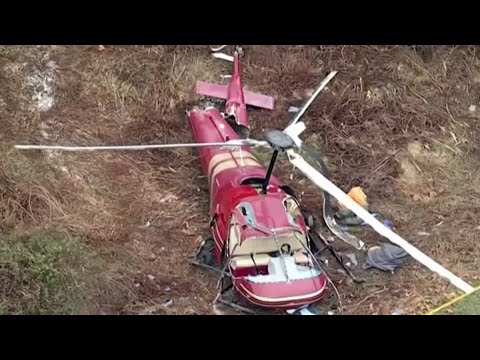 Witness speaks on helicopter crash that left pilot dead, another injured