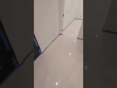 Beautiful Pearl Metallic Epoxy Floor Before and After