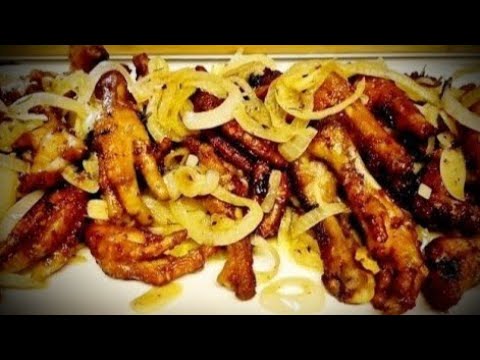 FRITURE DE PATTES DE POULET: Comment Réaliser Les Pattes De Poulet Frit Aux Oignons