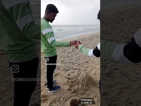 Beach ⛱️ SHOOT @aj_studio_19 PRASANTH ❤️ DEBARAL Fhotographer By  #aj_studio_19