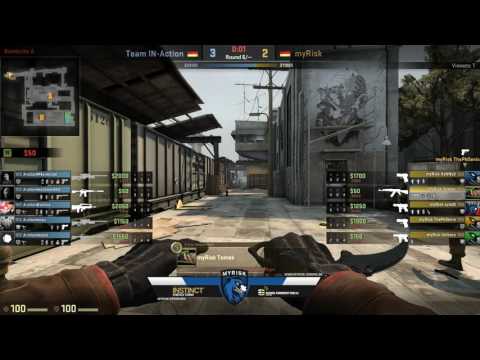 myRisk eV vs. Team IN-Action - ESEA Intermediate S24 - de_train