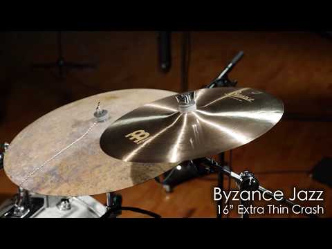 Meinl Byzance Jazz B16JETC 16" Extra Thin Crash Cymbal  (w/ Video Demo) image 7