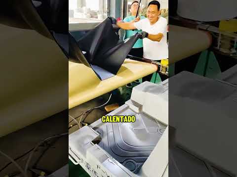 Así es cómo hacen las alfombras para los autos 🤯