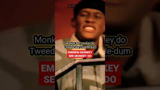 Eminem Monkey See Monkey Do ( How Em Deal&#39;s With Beefs) #shorts #eminem