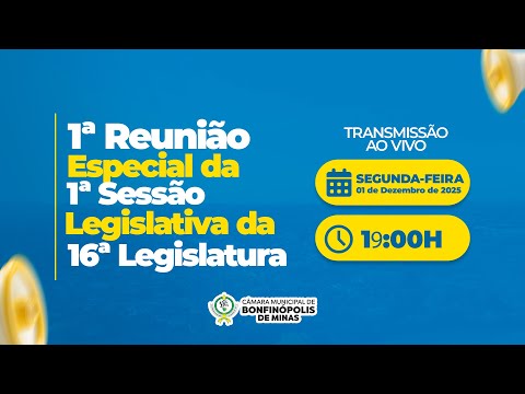 1º Reunião Especial da 1° Sessão Legislativa da 16° Legislatura - Dia - 01/12/2025