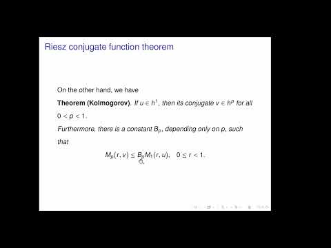 March 12th 2024 - Jinsong Liu- Riesz conjugate function theorem for harmonic quasiconformal mappings