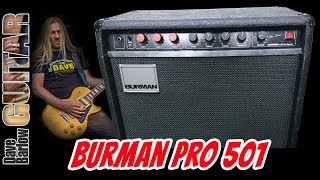 Video thumbnail for Burman Pro 501 Guitar Amp - Hand Built in England 1978 by Dave Barlow