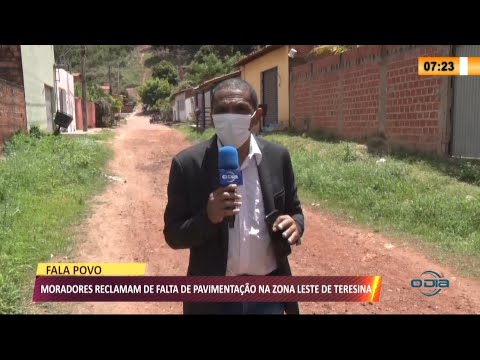 Moradores reclamam de falta de pavimentacão na zona leste de Teresina 26 08 2021