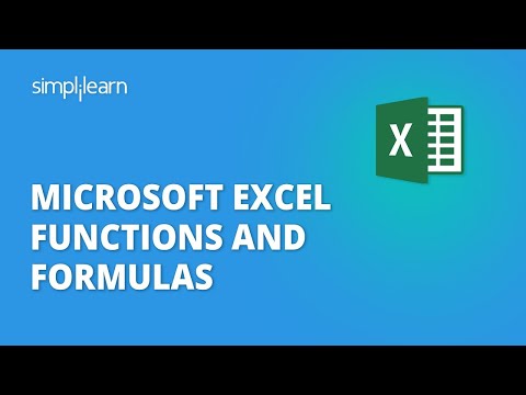 Excel Formulas | Excel Formulas And Functions | Excel Basics For Beginners | Simplilearn