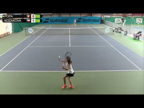 POPA (ROU) vs KOZAKOVA (CZE) - Open Super 12 Auray Tennis - Court 3