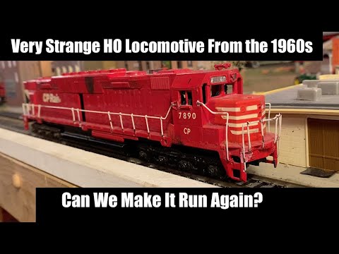 Very Bizarre HO Locomotive - Will it Run? Canadian Pacific DD40