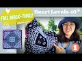 FULL Pattern, Heart Levels: Interlocking Crochet from the Center-Out, Part 1 of 2