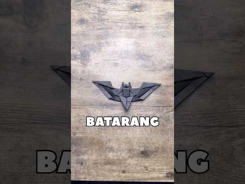 EASY ORIGAMI BATARANG TUTORIAL | HOW TO MAKE BATMAN ORIGAMI DC STEP BY STEP | BATMAN PAPER ART CRAFT