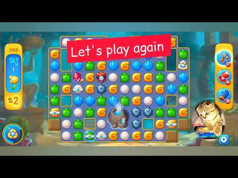 Fishdom 2022, no Boosters,   2018   level  -  прохождение без бустеров,   2018  уровень.