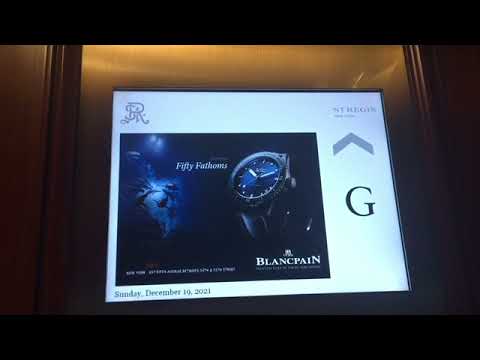 (Key-carded) Otis Traction Elevators at St. Regis Hotel, New York NY