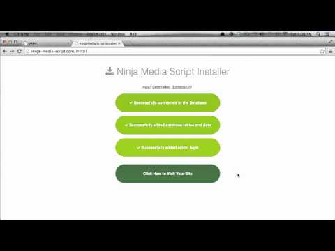 Ninja Media Script - Getting Started Videos - Video 01 - Quick Start
