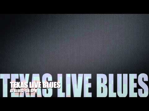 Texas live blues - Blues Backing Track - A blues - 58 BPM