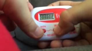 Red electronic timer unboxing