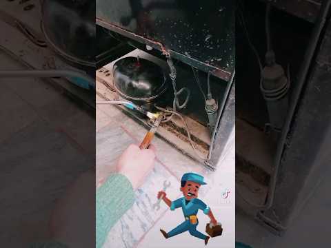 How to #remove #Refrigerator #compressor #dismantle compressor from refrigerator with #Gas #torch