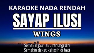 Download lagu WINGS - Sayap Ilusi (Karaoke Lower Key Nada Rendah -4) mp3