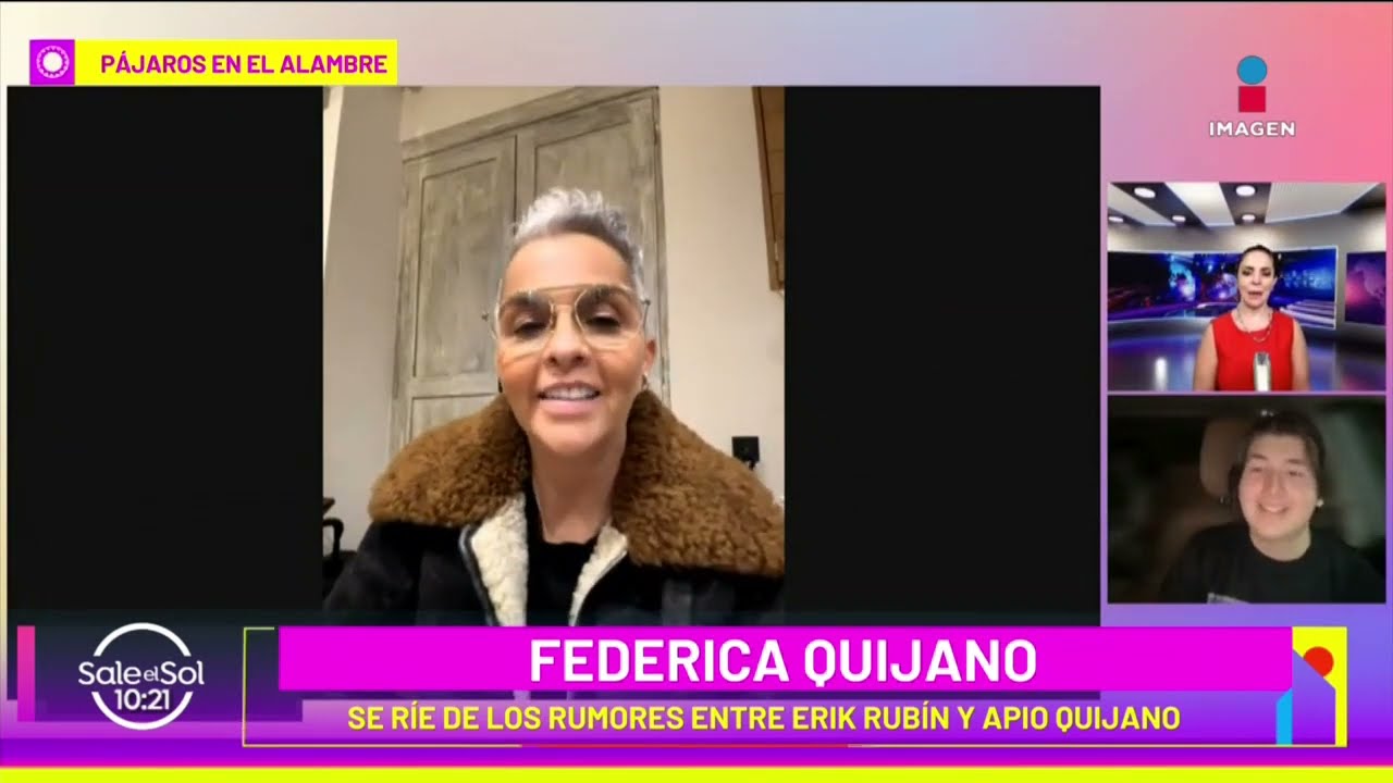 Federica Quijano reacciona a rumores entre Erik Rubín y Apio Quijano | Sale el Sol