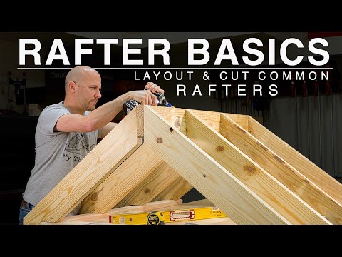 Beginner Rafter Layout | Speed Square | Common Rafter