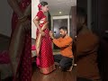 Bridal Saree Draping By Jitu Barman Shorts Youtubeshorts Bridalmakeupartist