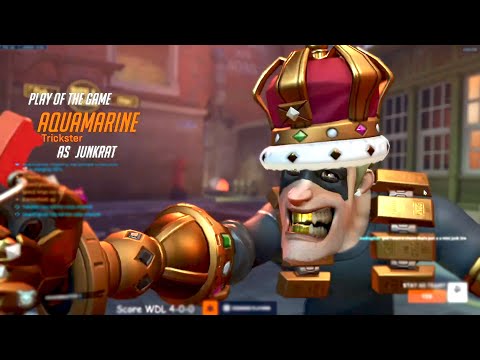 AQUAMARINE is #1 JUNKRAT GOD! POTG! [ OVERWATCH 2 SEASON 5 TOP 500 ]